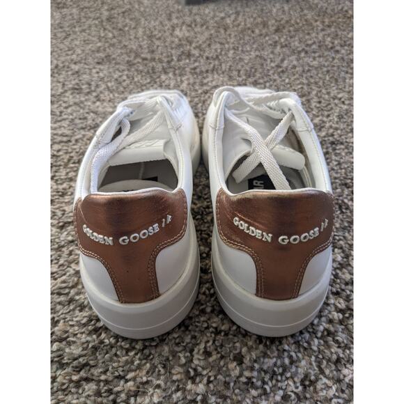Golden Goose Womens White and Gold Pure Star Sneakers Sz 36/6 Perfect Condition - Picture 8 of 14
